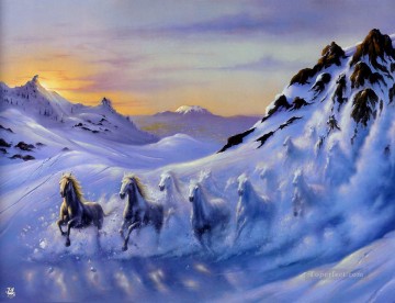 Fantasía Painting - Fantasía de avalancha